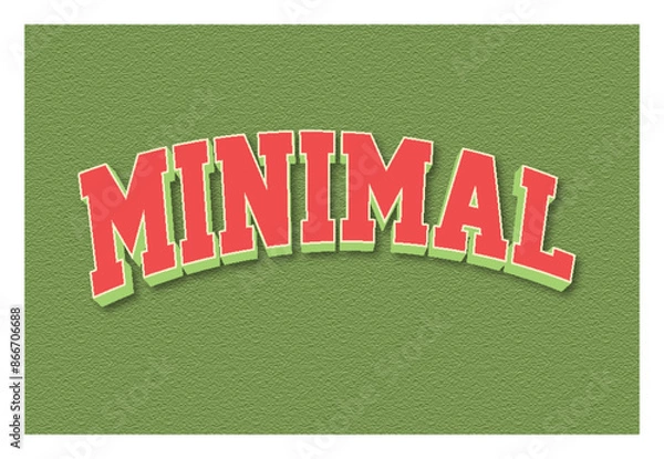 Obraz Minimal typography premium editable text effect