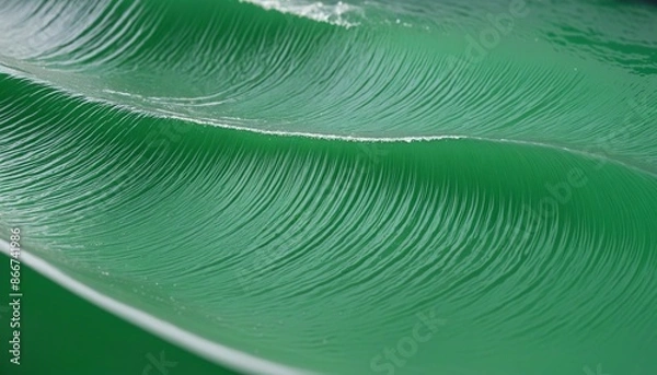 Obraz Fluid Green Abstract Design with Striped Line Elements