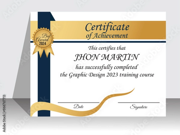Obraz Modern and elegant certificate design