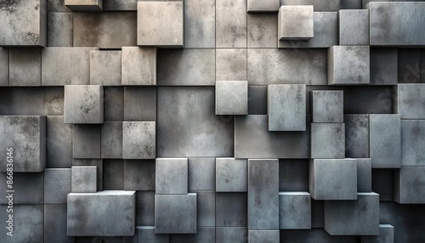 Fototapeta Abstract Concrete Block Wall Texture