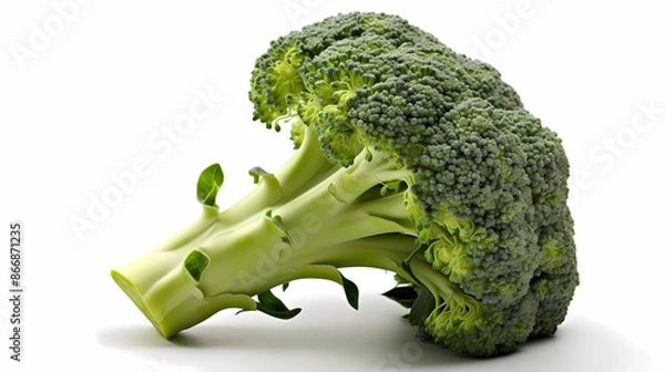 Obraz broccoli isolated on white background