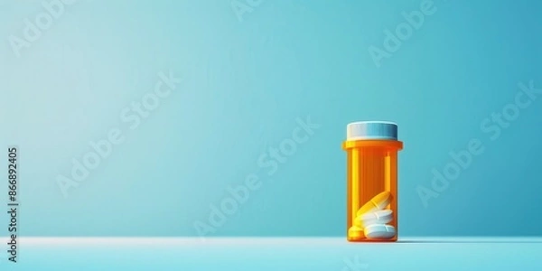 Obraz Pills on Blue Surface