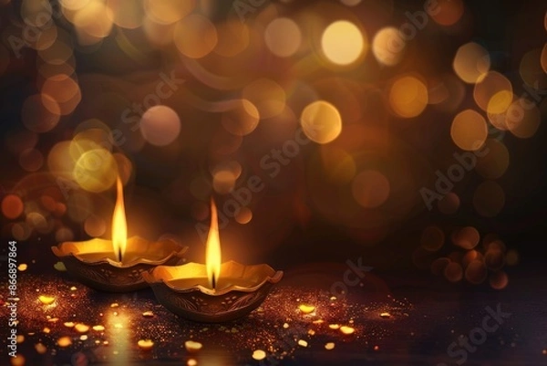 Fototapeta Candles on a table