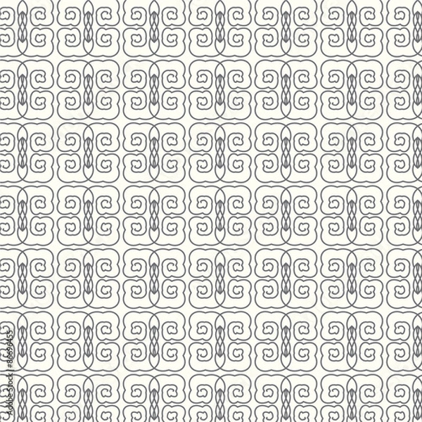 Fototapeta Seamless pattern lines wavy vector background