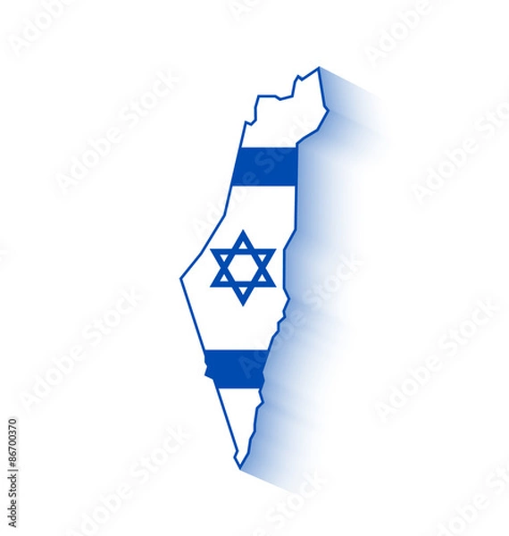Obraz Israel map