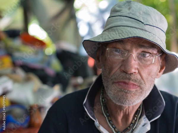 Obraz Bezdomny twarz