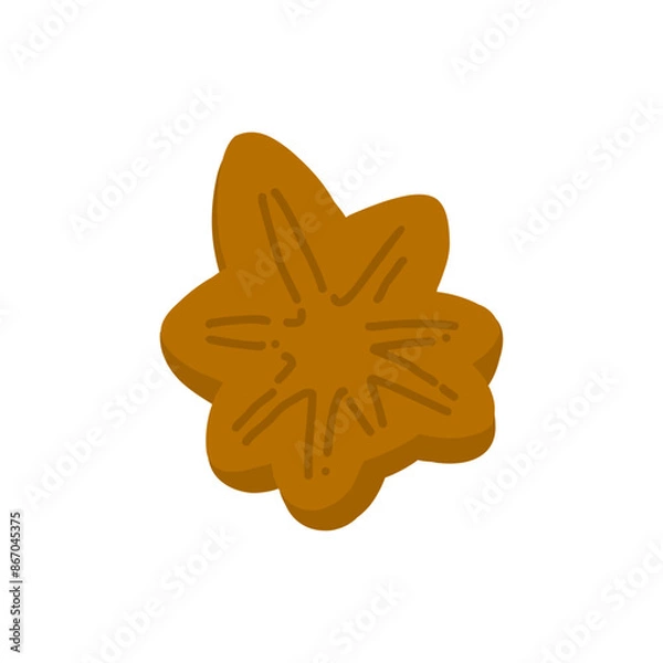 Obraz もみじまんじゅうの手描きカラーイラスト