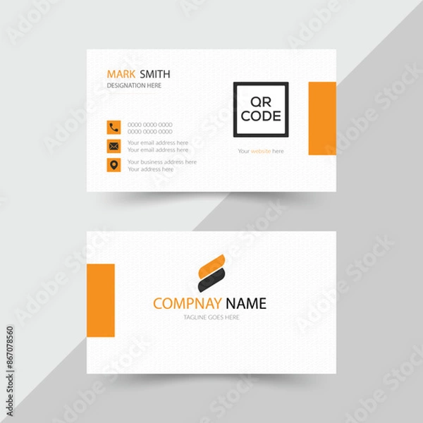 Fototapeta Stylish Business Card, modern visiting card template . business and personal use.
