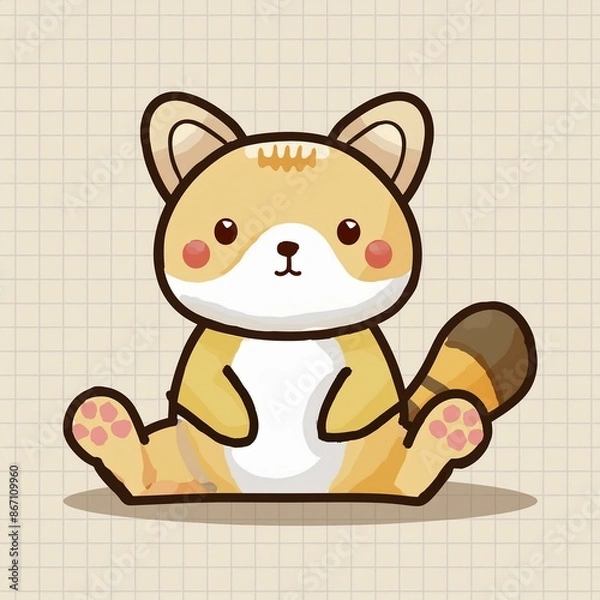 Obraz 動物　イラスト　素材