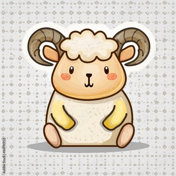 Obraz ヒツジ　アイコン　イラスト