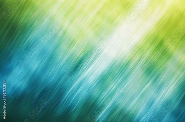 Fototapeta Grainy Texture Abstract Blurred Background in Green and Blue Colors