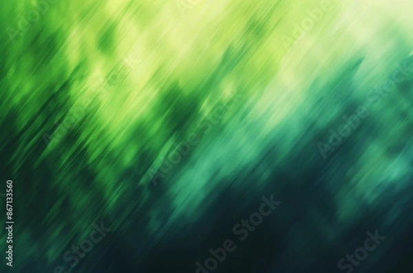 Fototapeta Grainy Texture Abstract Blurred Background in Green and Blue Colors