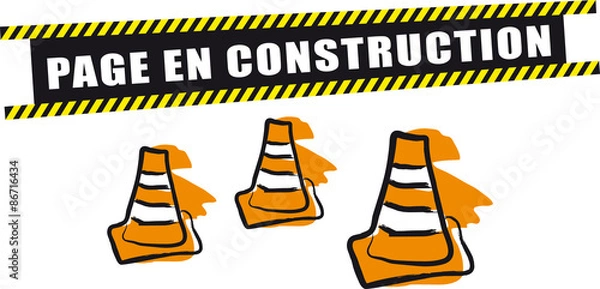 Fototapeta Page en construction