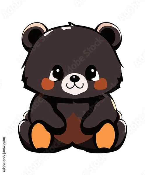 Fototapeta 座る子熊_001