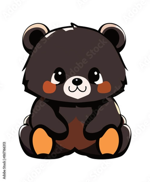 Fototapeta 座る子熊_001