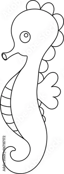 Obraz seahorse under the sea creatures