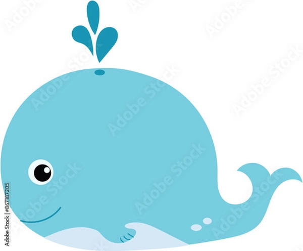 Obraz whale, under the sea creatures