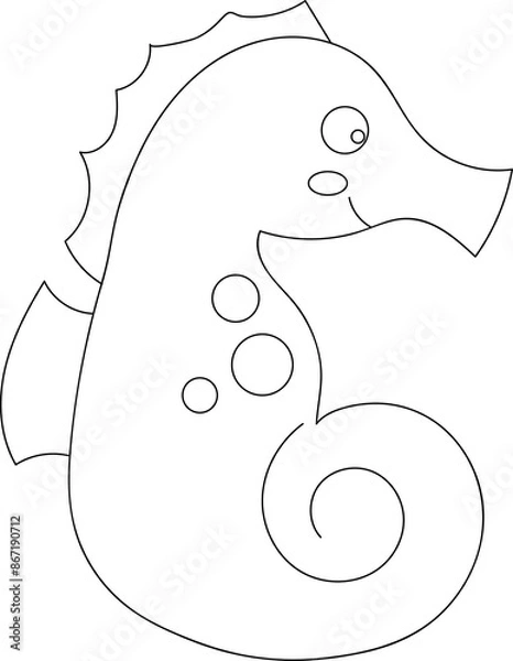 Obraz seahorse under the sea creatures