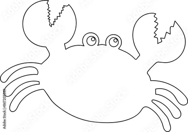 Obraz crab sea creatures