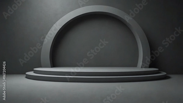 Fototapeta Stadium Grey Black