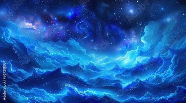 Fototapeta blue background