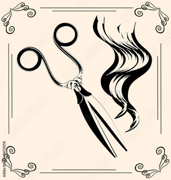 Obraz vintage scissors