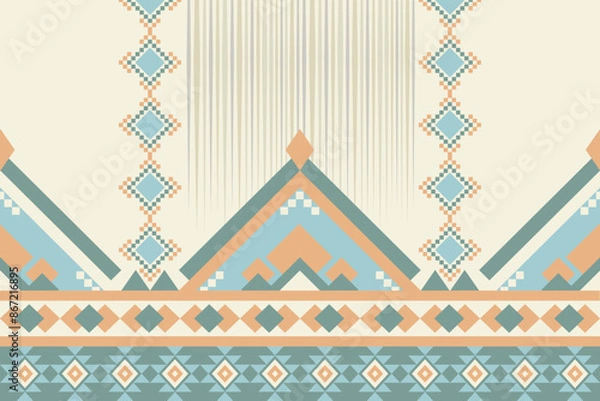 Obraz Geomatric repeat pattern with 2 mix stripes