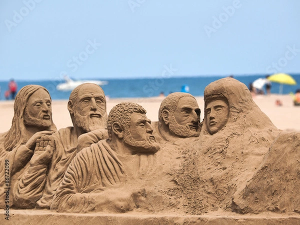 Fototapeta sand figure