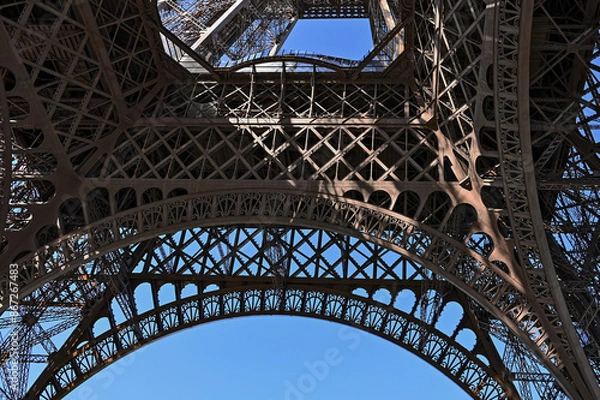 Fototapeta Paris Eiffel Tower iron structure
