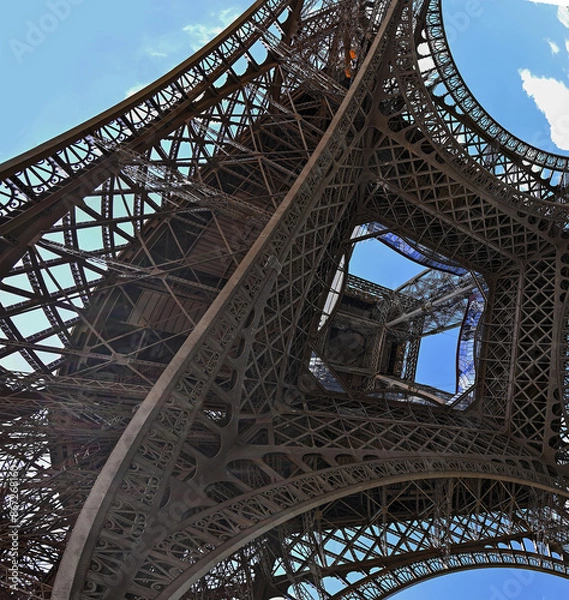 Fototapeta Paris Eiffel Tower iron structure