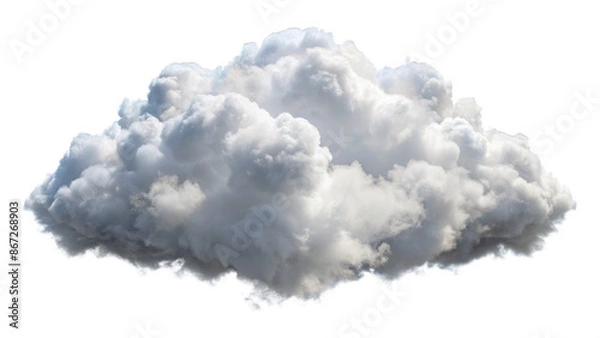 Fototapeta Transparent clouds in PNG format for easy overlay