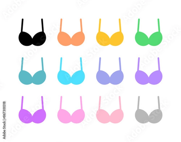 Fototapeta Editable bra, bikini vector icon. Clothing, fashion, apparel. Part of a big icon set family. Perfect for web and app interfaces, presentations, infographics, etc
