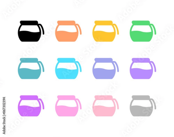 Fototapeta Editable coffee decanter vector icon. Cafe, coffee shop, restaurant, drink, beverages. Part of a big icon set family. Perfect for web and app interfaces, presentations, infographics, etc