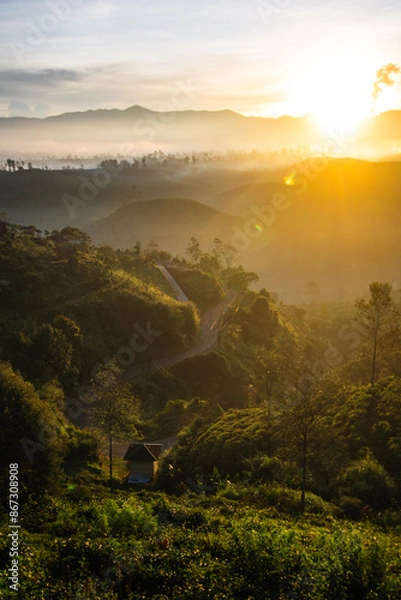 Obraz Sunrise in the hill