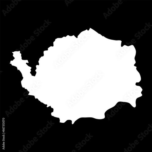 Fototapeta Karlovy Vary Region or Carlsbad region administrative unit of the Czech Republic. Vector illustration.