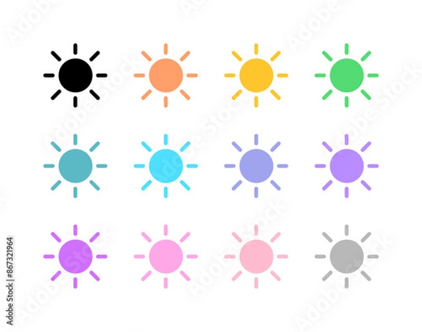 Fototapeta Editable vector sun sunlight icon. Part of a big icon set family. Perfect for web and app interfaces, presentations, infographics, etc