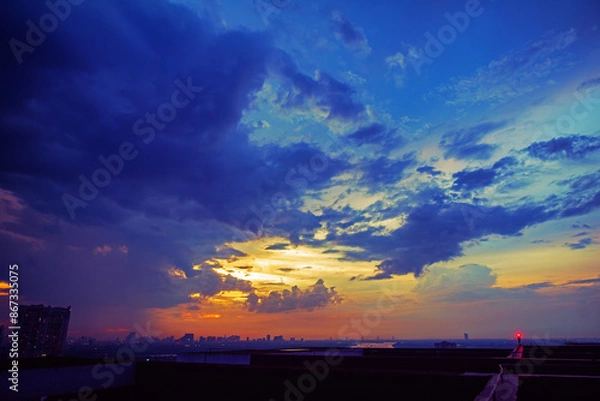 Obraz Sunset on Hanoi