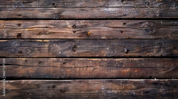 Fototapeta A background image of wooden planks that leaves room for additional content or visuals. Generative AI