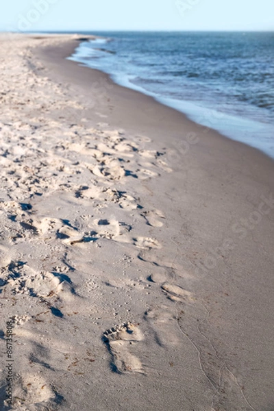 Obraz Fußabdrücke am Strand