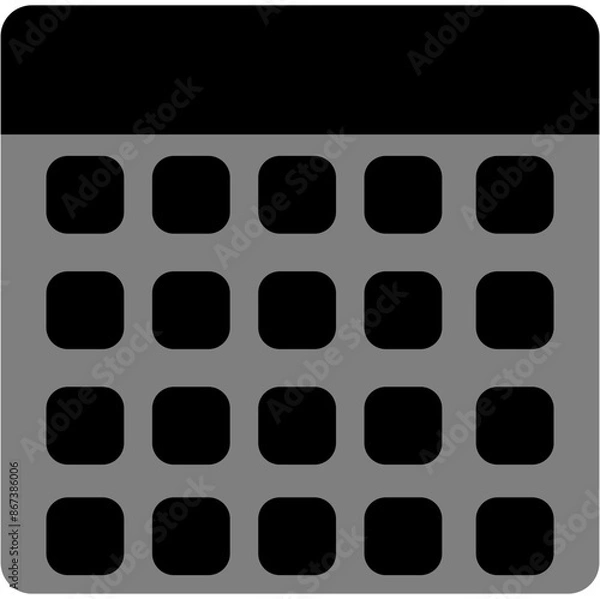 Fototapeta Black solid phone icon design