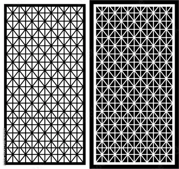Fototapeta vector laser cutting abstrak , seamles, pattern