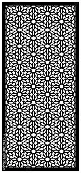 Fototapeta vector laser cutting abstrak , seamles, pattern