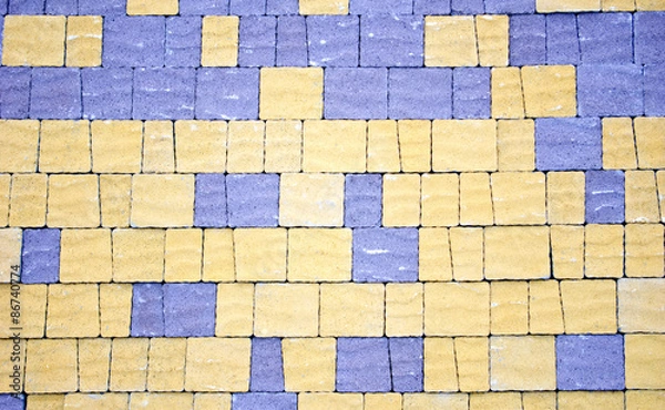 Obraz Image of colored pavement