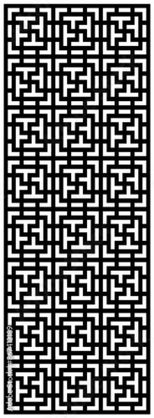 Fototapeta vector laser cutting abstrak , seamles, pattern