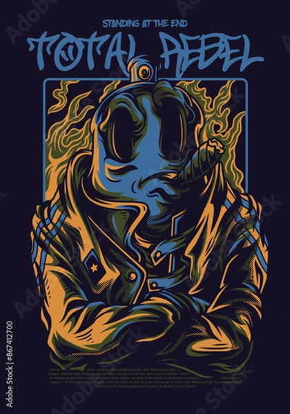 Fototapeta vector artwork total rebel