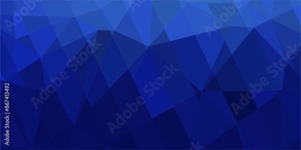 Fototapeta abstract blue background with triangles and strip lines
