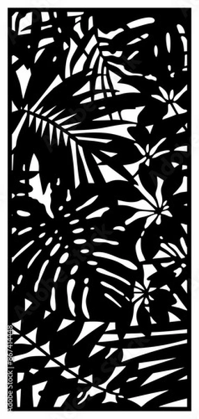 Fototapeta vector laser cutting abstrak , seamles, pattern