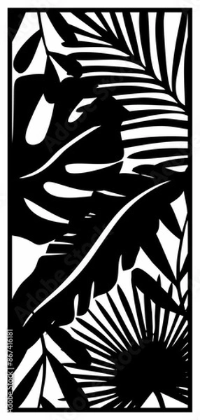 Fototapeta vector laser cutting abstrak , seamles, pattern