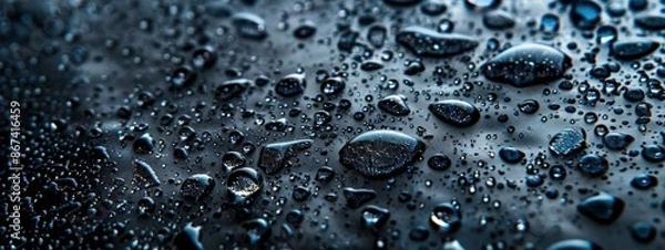 Fototapeta  Drops of Rain on a Surface