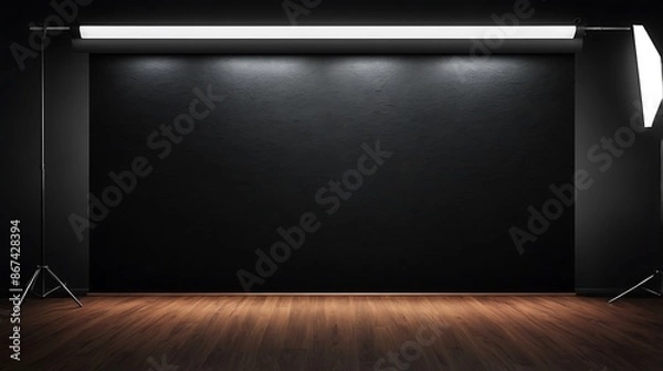 Obraz empty room with wall